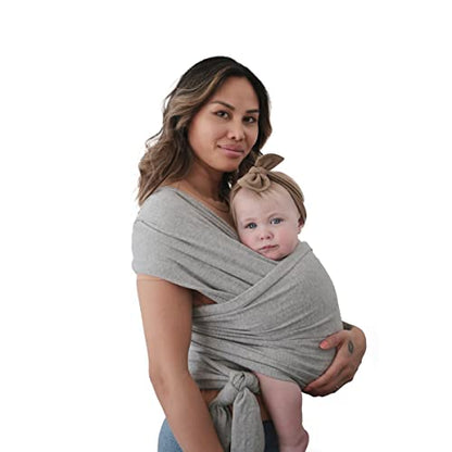 Mushie: Baby Wrap Carrier – 100% Organic Cotton Sling for Newborns and Babies 8 - 35 lbs - The Tribalist