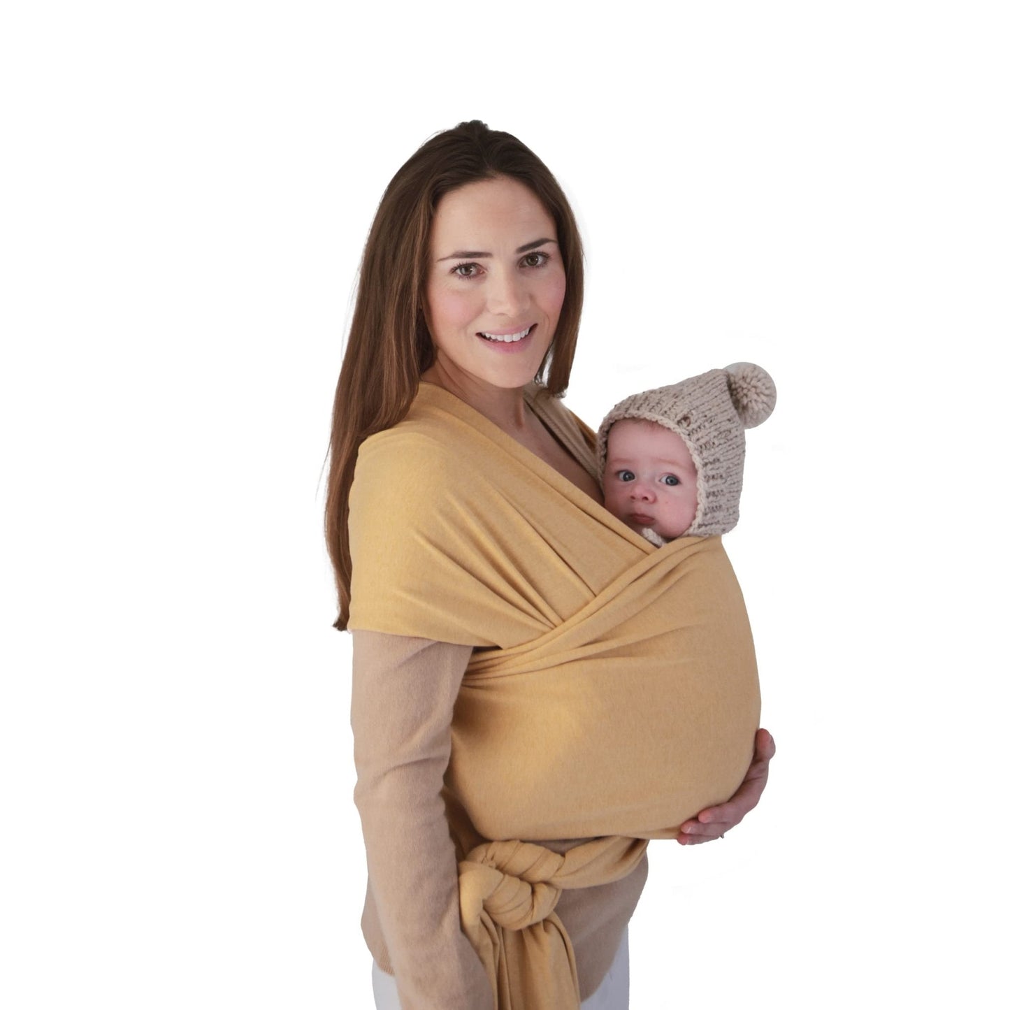 Mushie: Baby Wrap Carrier – 100% Organic Cotton Sling for Newborns and Babies 8 - 35 lbs - The Tribalist