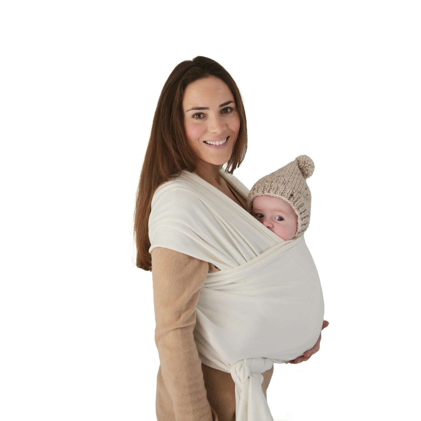 Mushie: Baby Wrap Carrier – 100% Organic Cotton Sling for Newborns and Babies 8 - 35 lbs - The Tribalist