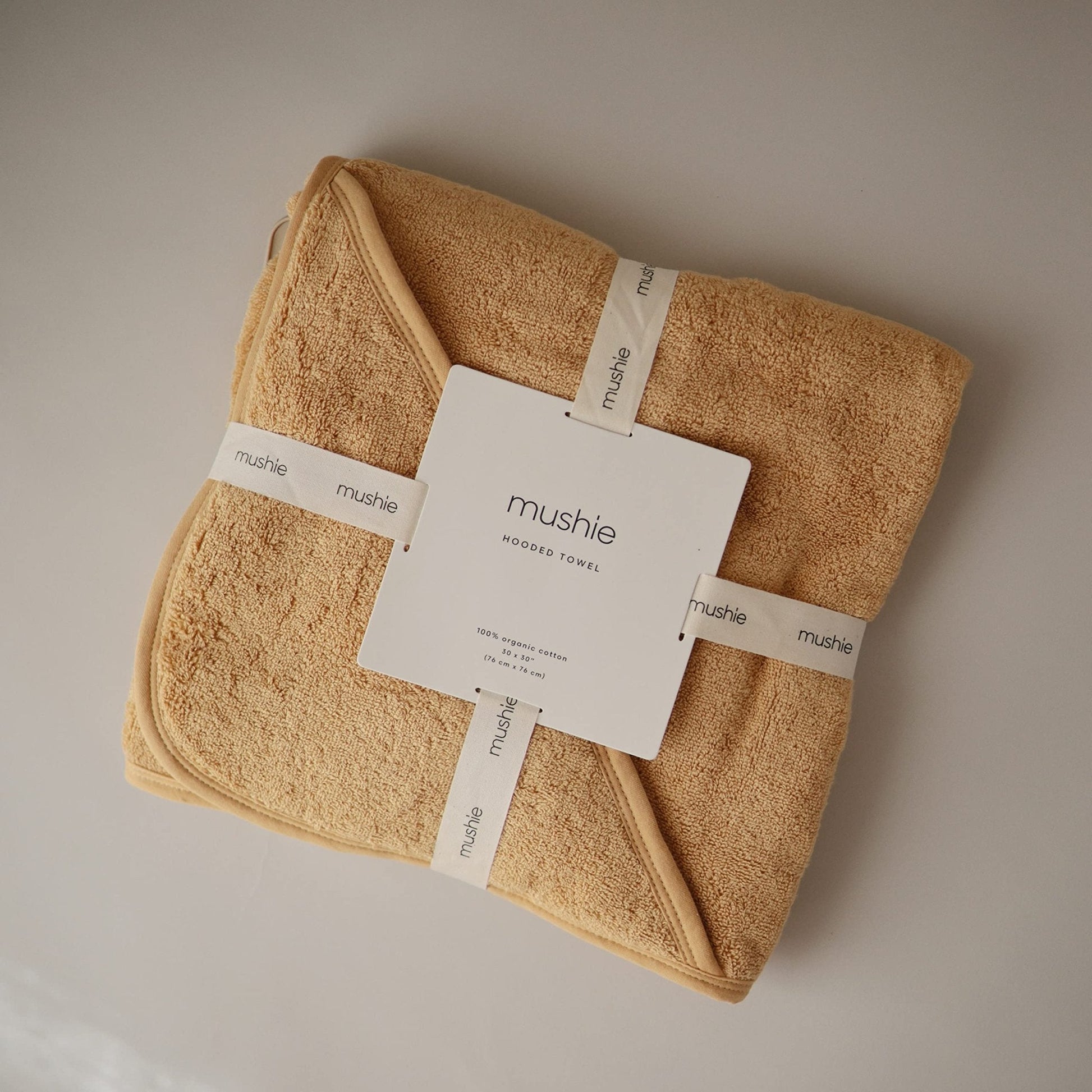 The Tribalist - mushie Baby Hooded Towel | Organic Cotton (Moss)