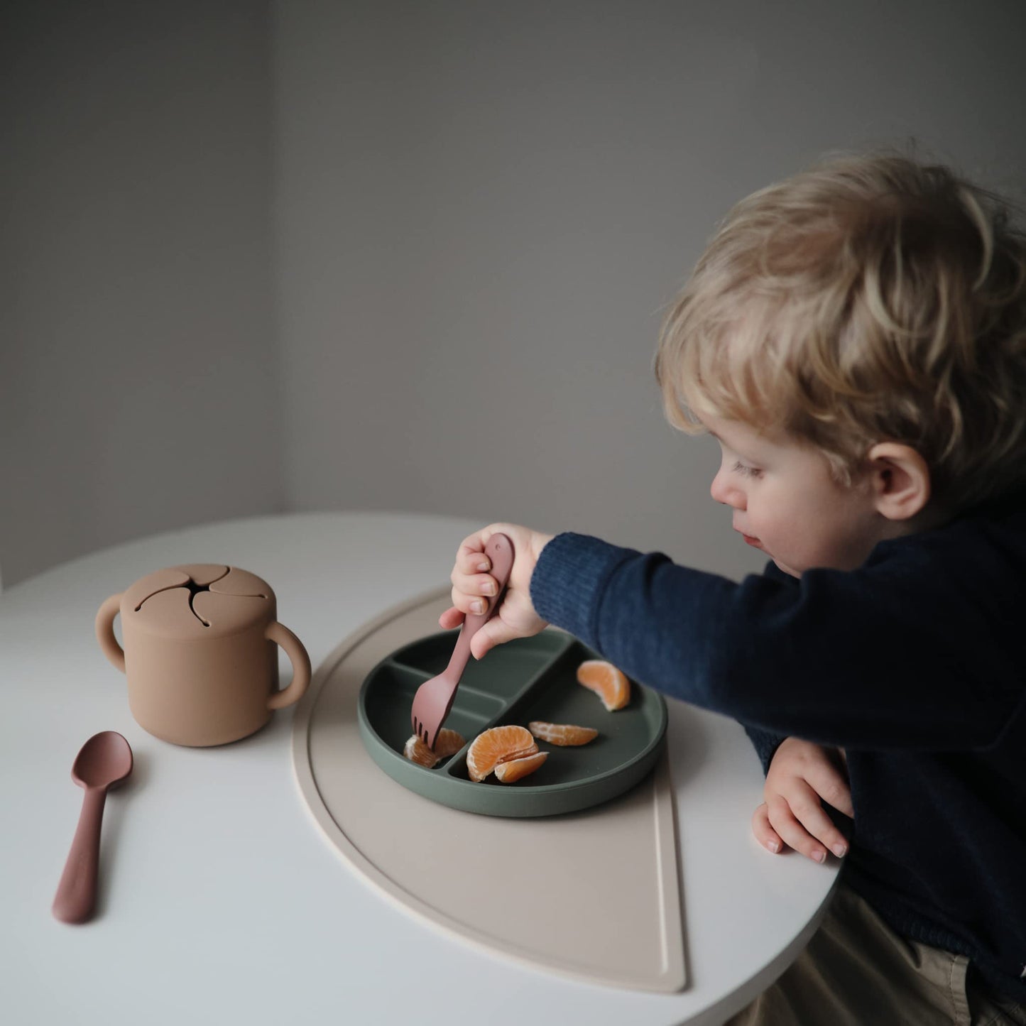 mushie: Silicone Suction Plate BPA - Free Non - Slip Design - The Tribalist