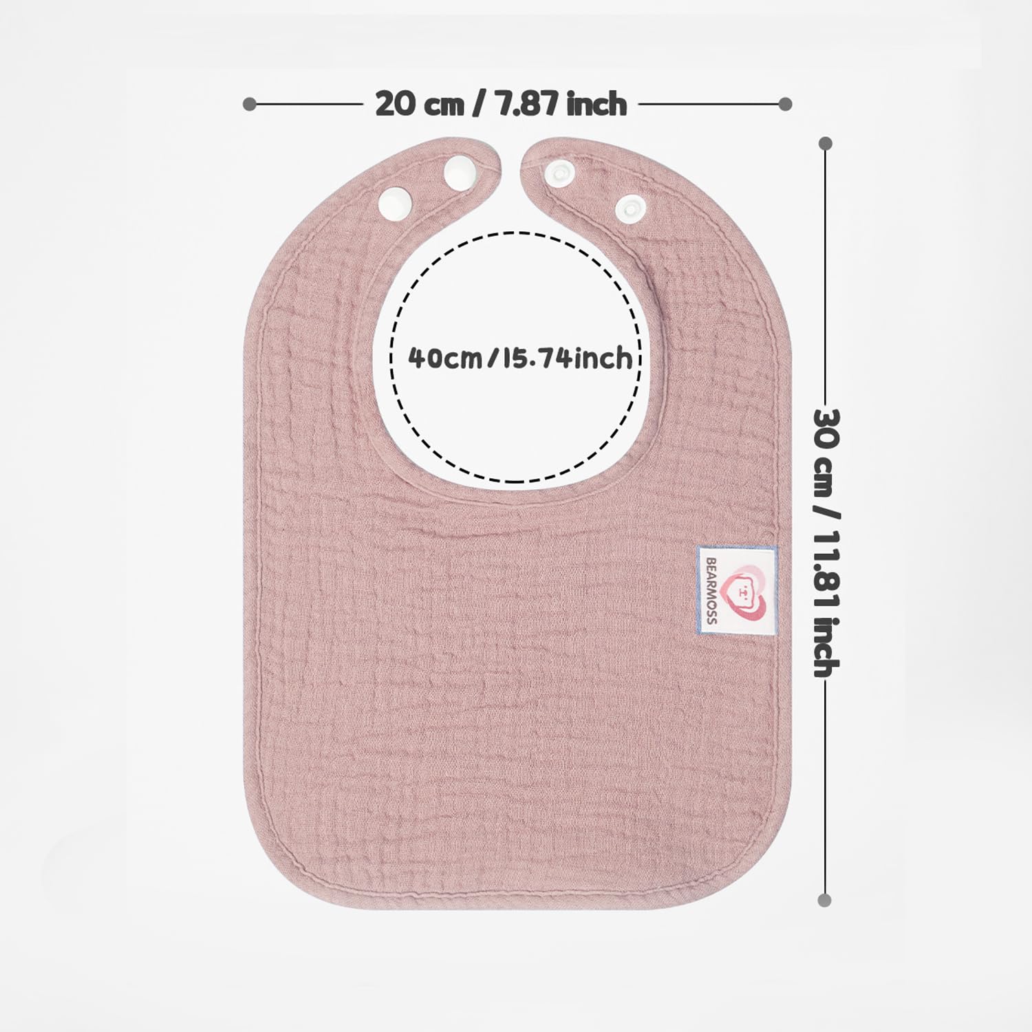 The Tribalist - Muslin: 100% Cotton Baby Drooling Bibs (Pack of 8)