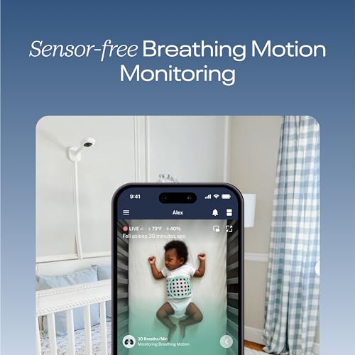 The Tribalist - Nanit Pro Smart Baby Monitor & Wall Mount – Wi-Fi Video Camera, Sensor-Free Sleep & Breathing Motion - White