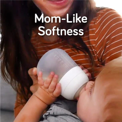 Nanobébé: Flexy Silicone Baby Bottle - Non-Collapsing Natural Feel Anti-Colic Nipple - The Tribalist