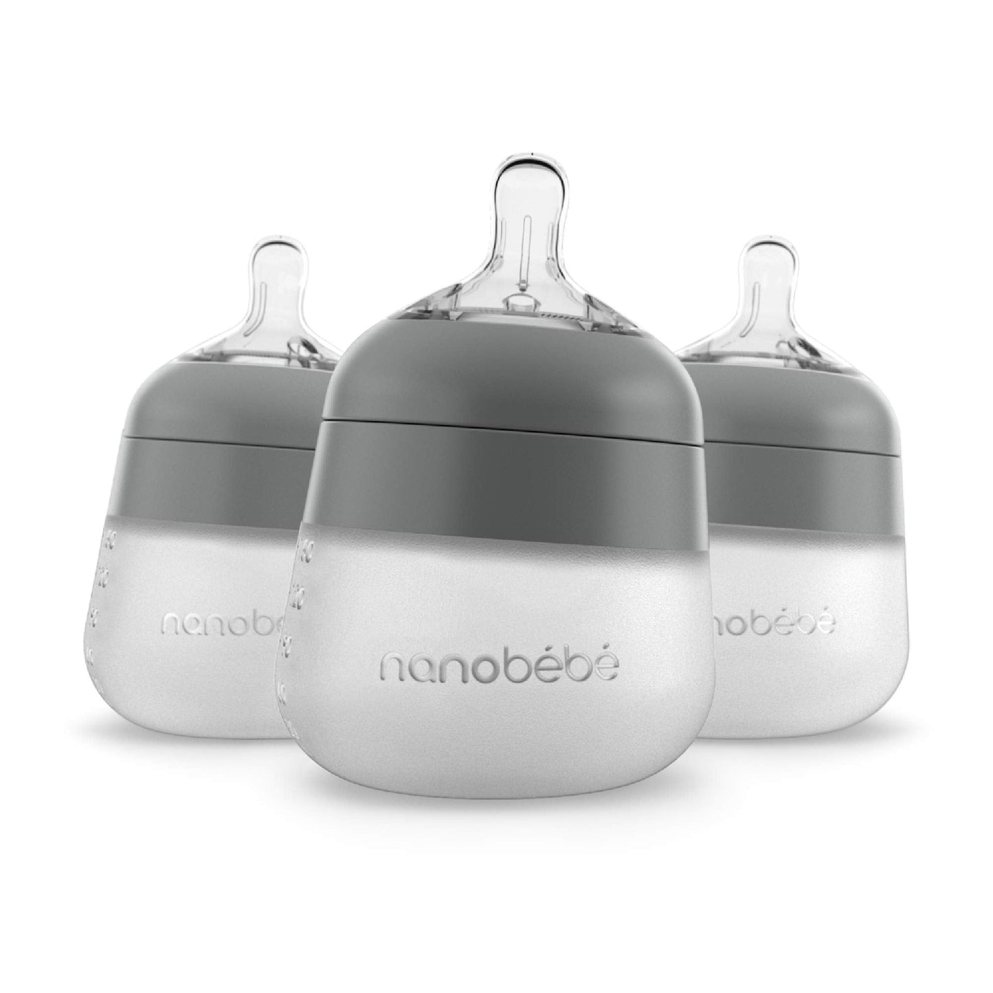 Nanobébé: Flexy Silicone Baby Bottle - Non-Collapsing Natural Feel Anti-Colic Nipple - The Tribalist