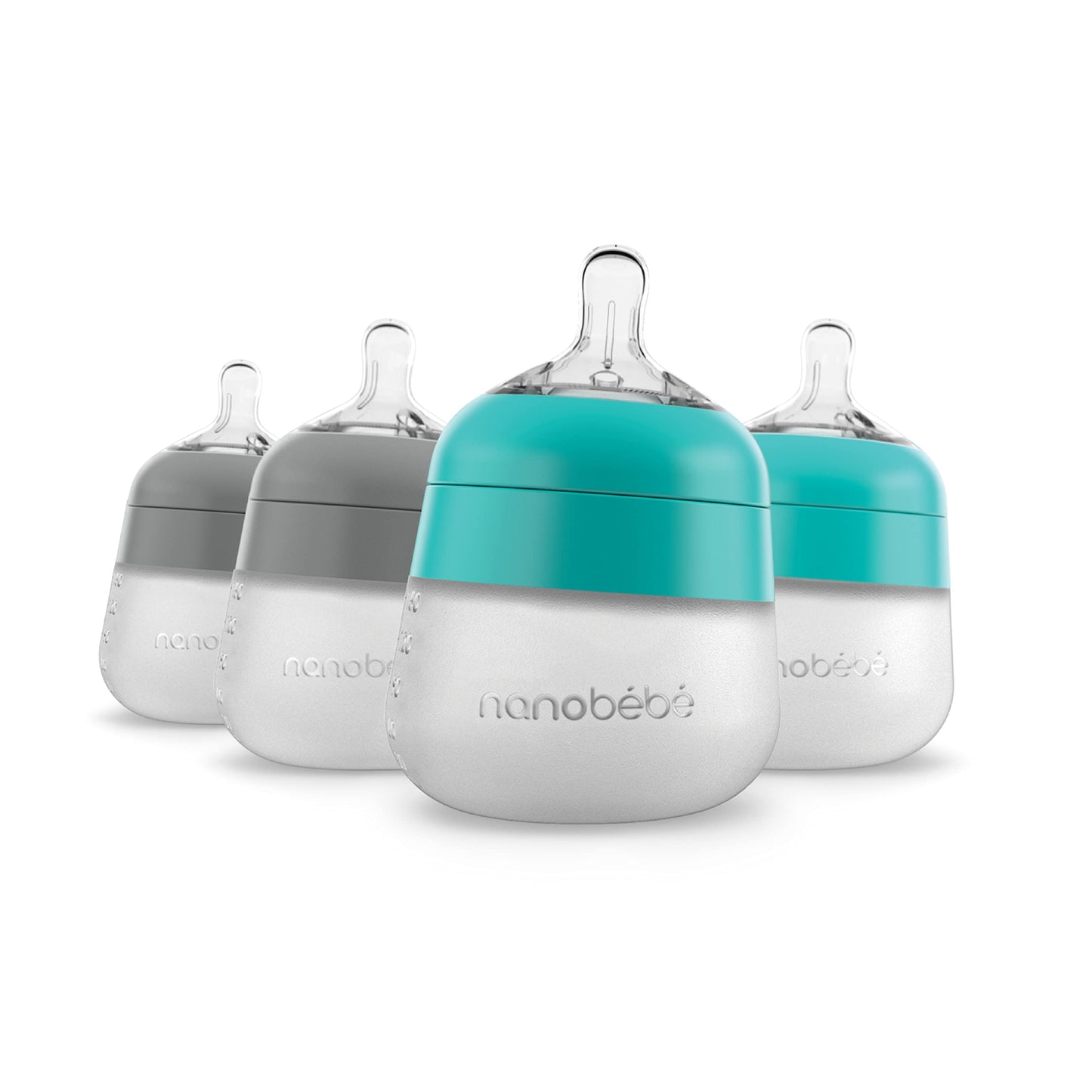 Nanobébé: Flexy Silicone Baby Bottle - Non-Collapsing Natural Feel Anti-Colic Nipple - The Tribalist