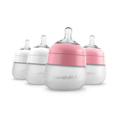 Nanobébé: Flexy Silicone Baby Bottle - Non-Collapsing Natural Feel Anti-Colic Nipple - The Tribalist