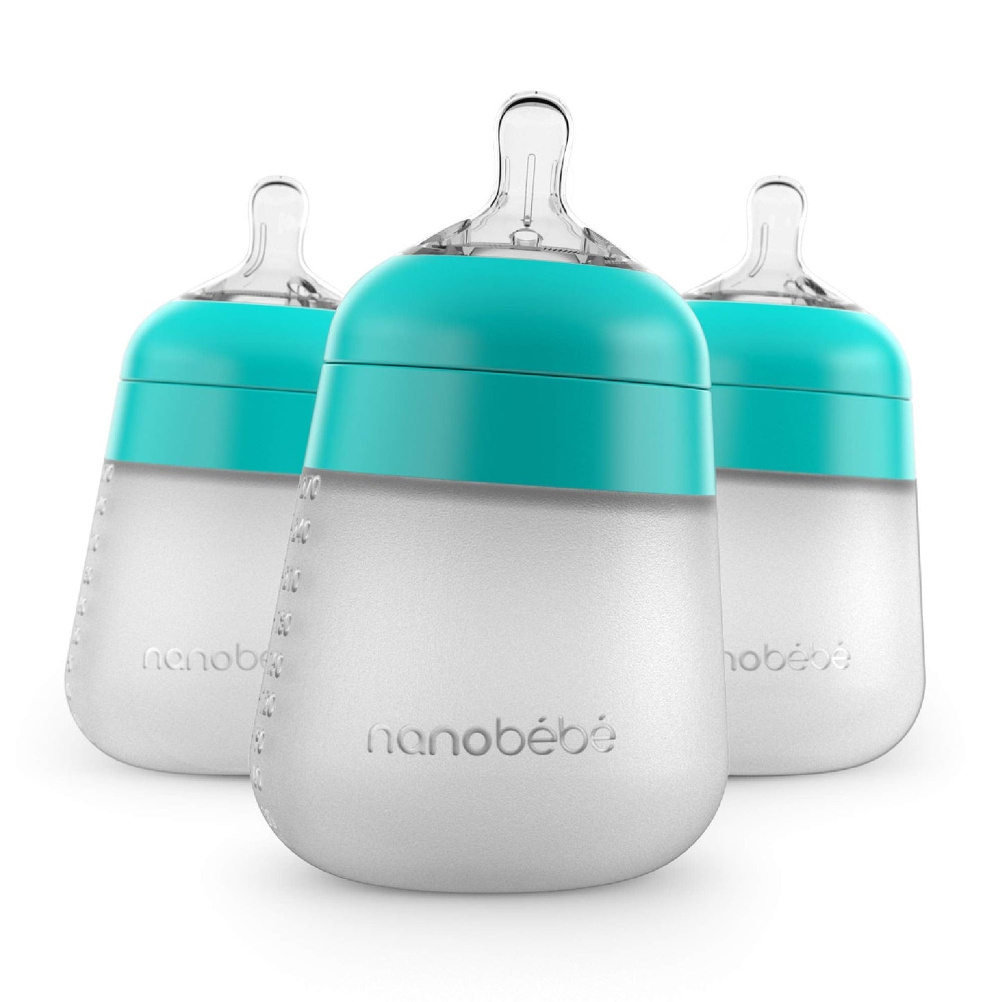 Nanobébé: Flexy Silicone Baby Bottle - Non-Collapsing Natural Feel Anti-Colic Nipple - The Tribalist