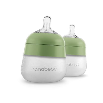 Nanobébé: Flexy Silicone Baby Bottle - Non-Collapsing Natural Feel Anti-Colic Nipple - The Tribalist