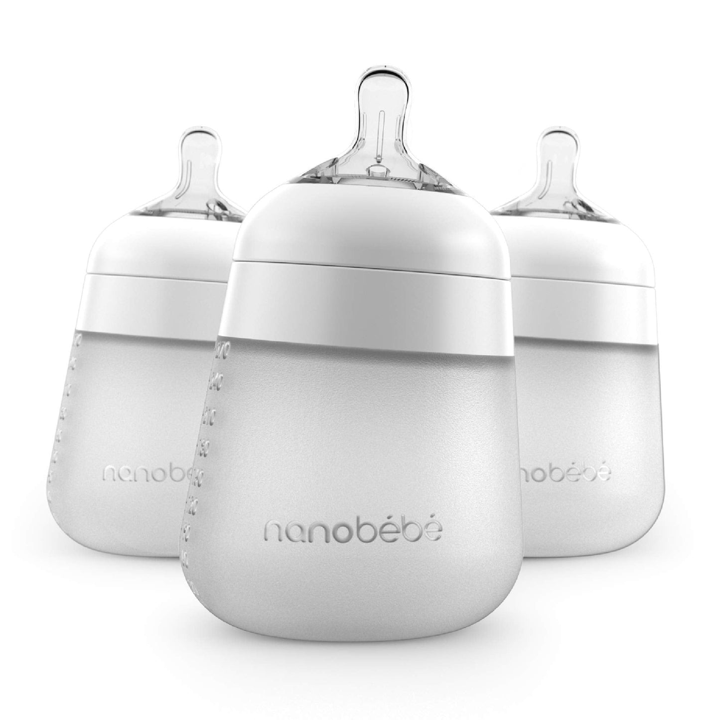 Nanobébé: Flexy Silicone Baby Bottle - Non-Collapsing Natural Feel Anti-Colic Nipple - The Tribalist