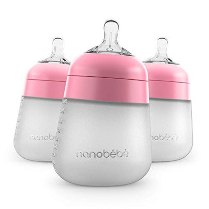 Nanobébé: Flexy Silicone Baby Bottle - Non-Collapsing Natural Feel Anti-Colic Nipple - The Tribalist