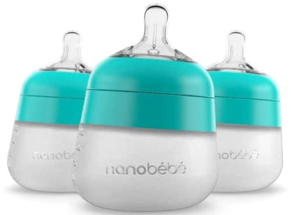 Nanobébé: Flexy Silicone Baby Bottle - Non-Collapsing Natural Feel Anti-Colic Nipple - The Tribalist