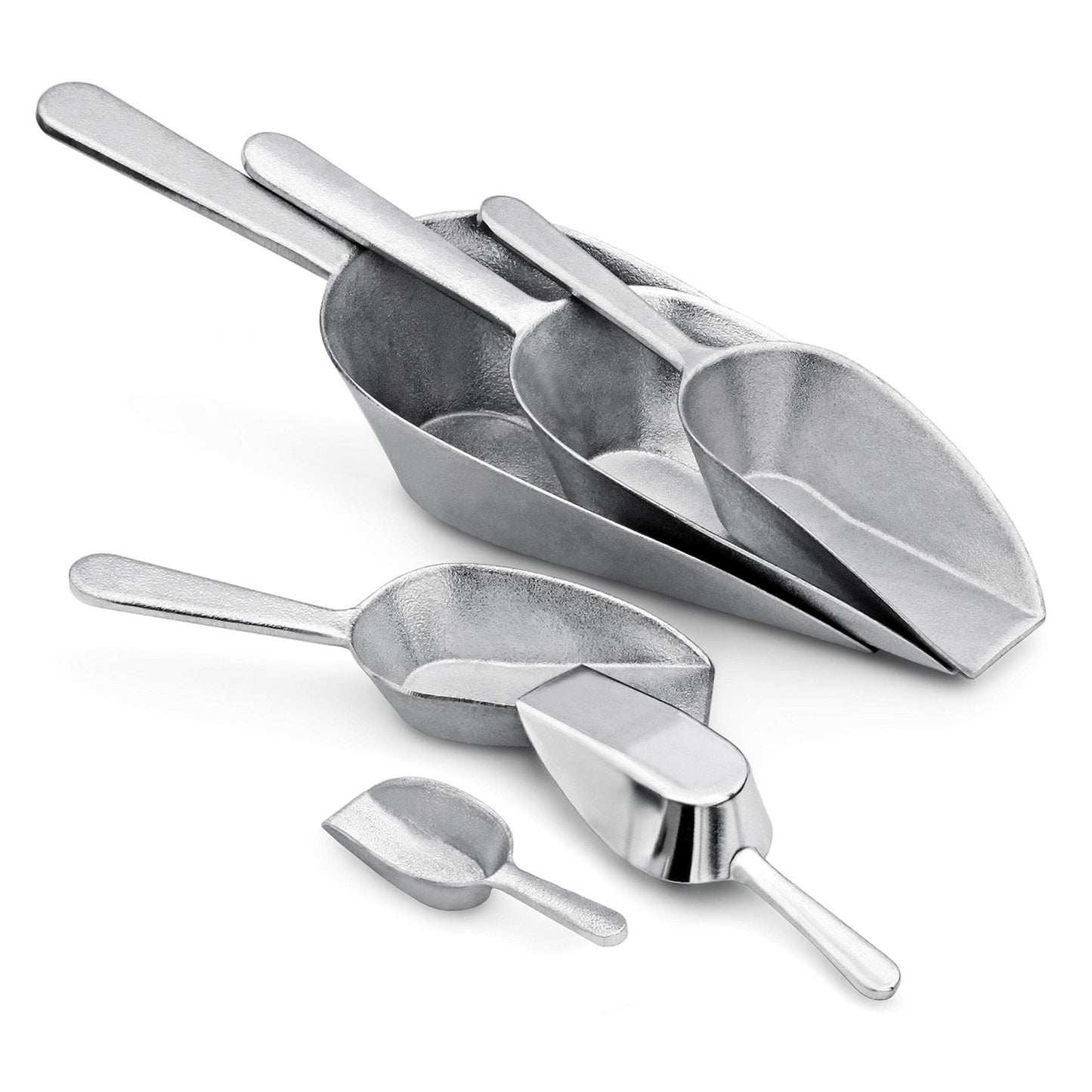 New Star Foodservice: Cast Aluminum Flat Bottom Bar Ice Flour Utility Scoop - The Tribalist