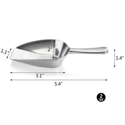 New Star Foodservice: Cast Aluminum Flat Bottom Bar Ice Flour Utility Scoop - The Tribalist