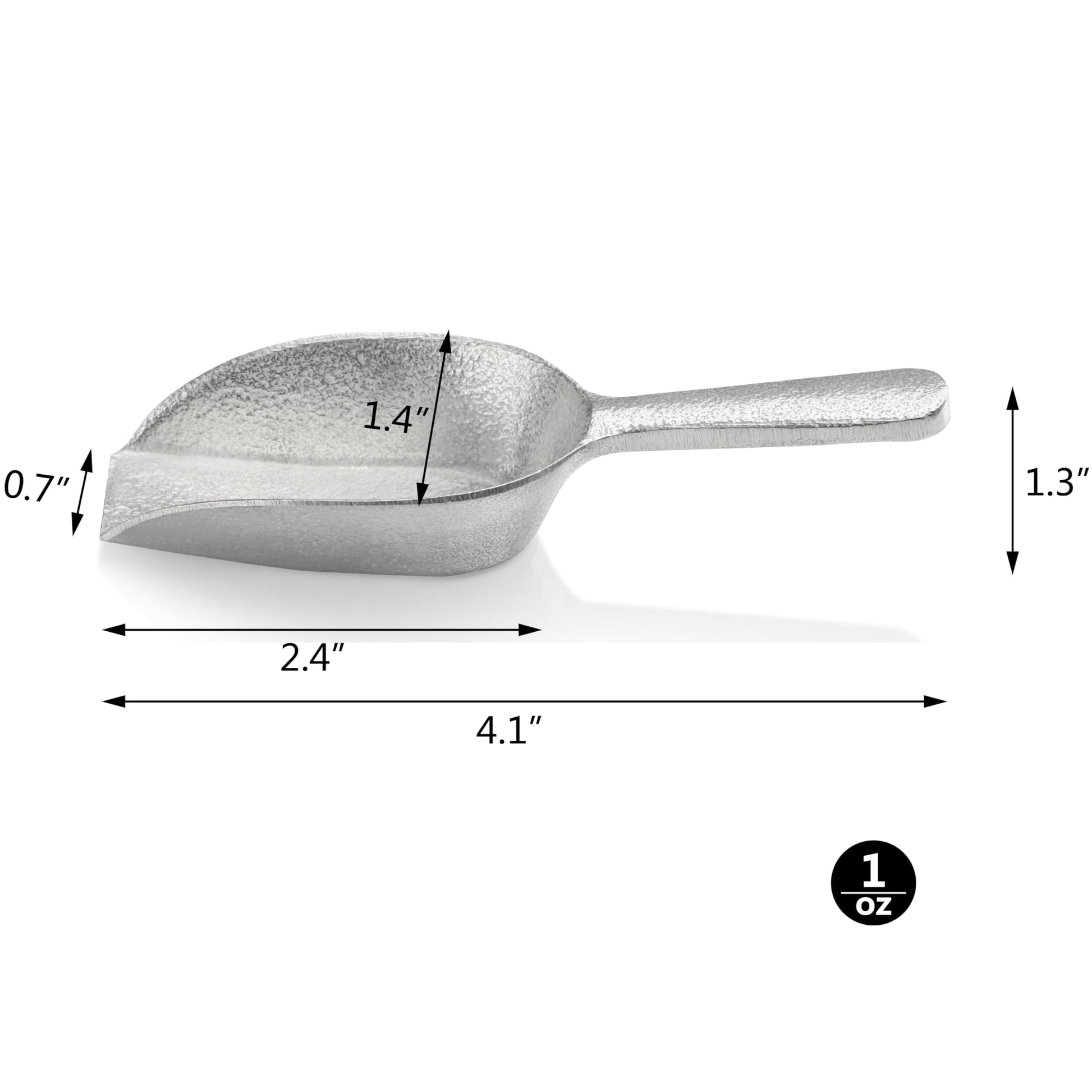 New Star Foodservice: Cast Aluminum Flat Bottom Bar Ice Flour Utility Scoop - The Tribalist