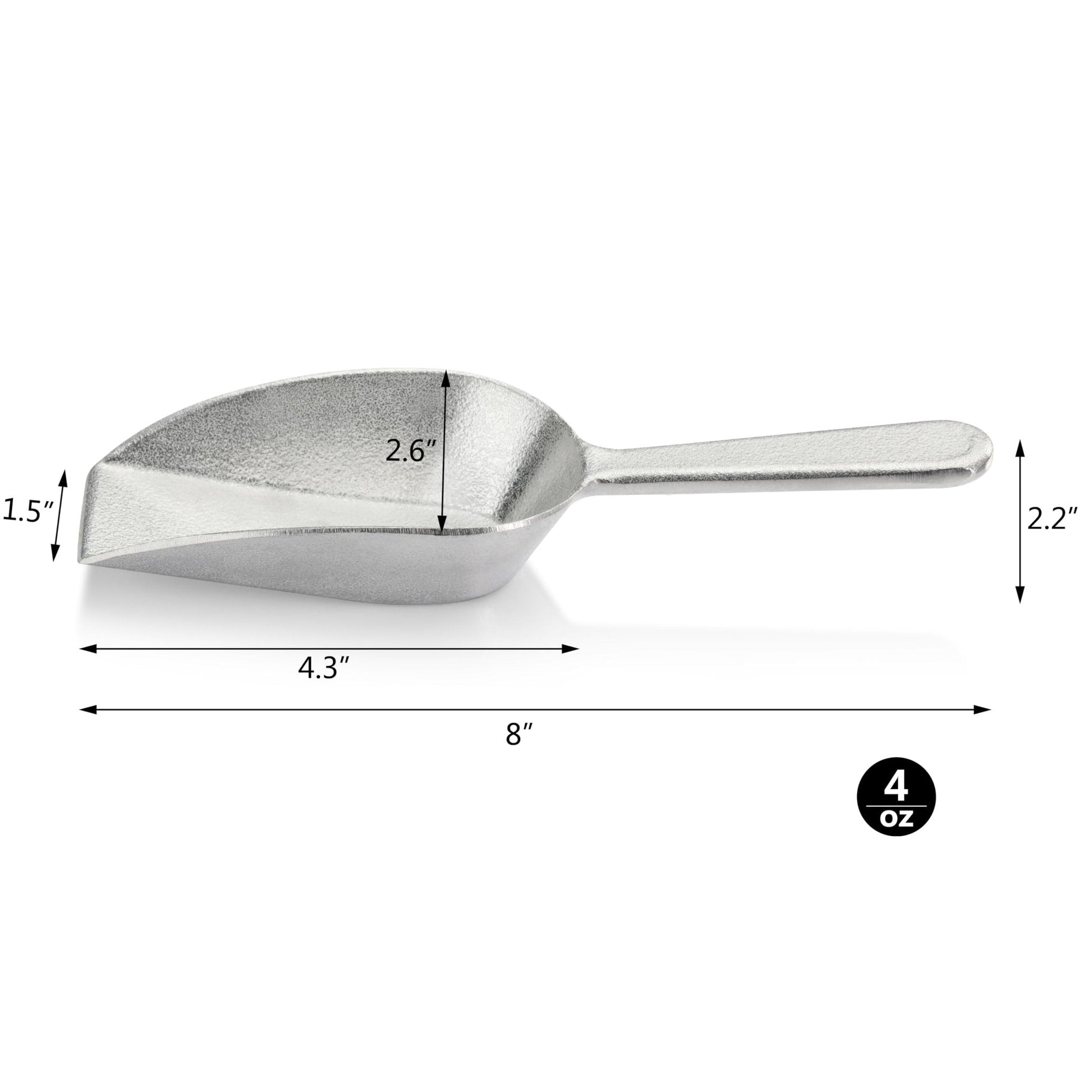 New Star Foodservice: Cast Aluminum Flat Bottom Bar Ice Flour Utility Scoop - The Tribalist