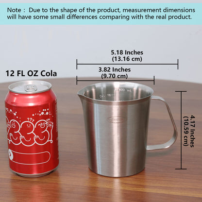 Newness: Stainless Steel Measuring Cup with Handle - Non Slip Design - The Tribalist