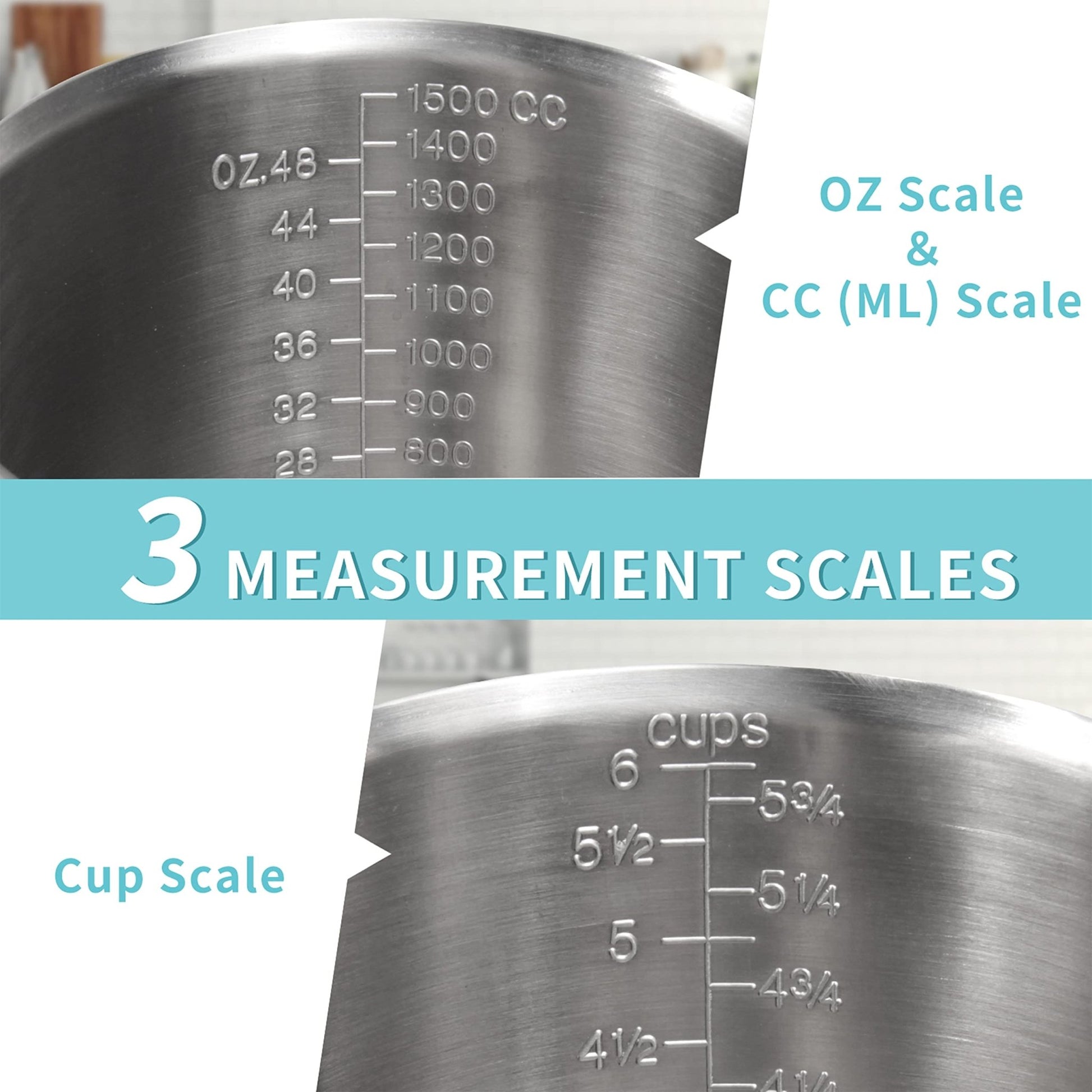 Newness: Stainless Steel Measuring Cup with Handle - Non Slip Design - The Tribalist