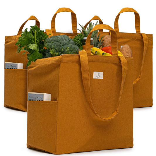 The Tribalist - Nook Theory: Reusable Canvas Grocery Tote Bag (15" x 15" x 10")