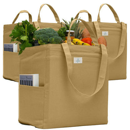 The Tribalist - Nook Theory: Reusable Canvas Grocery Tote Bag (15" x 15" x 10")