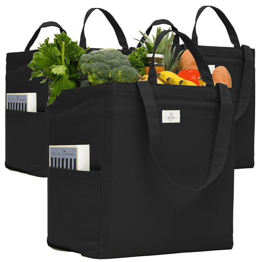 The Tribalist - Nook Theory: Reusable Canvas Grocery Tote Bag (15" x 15" x 10")