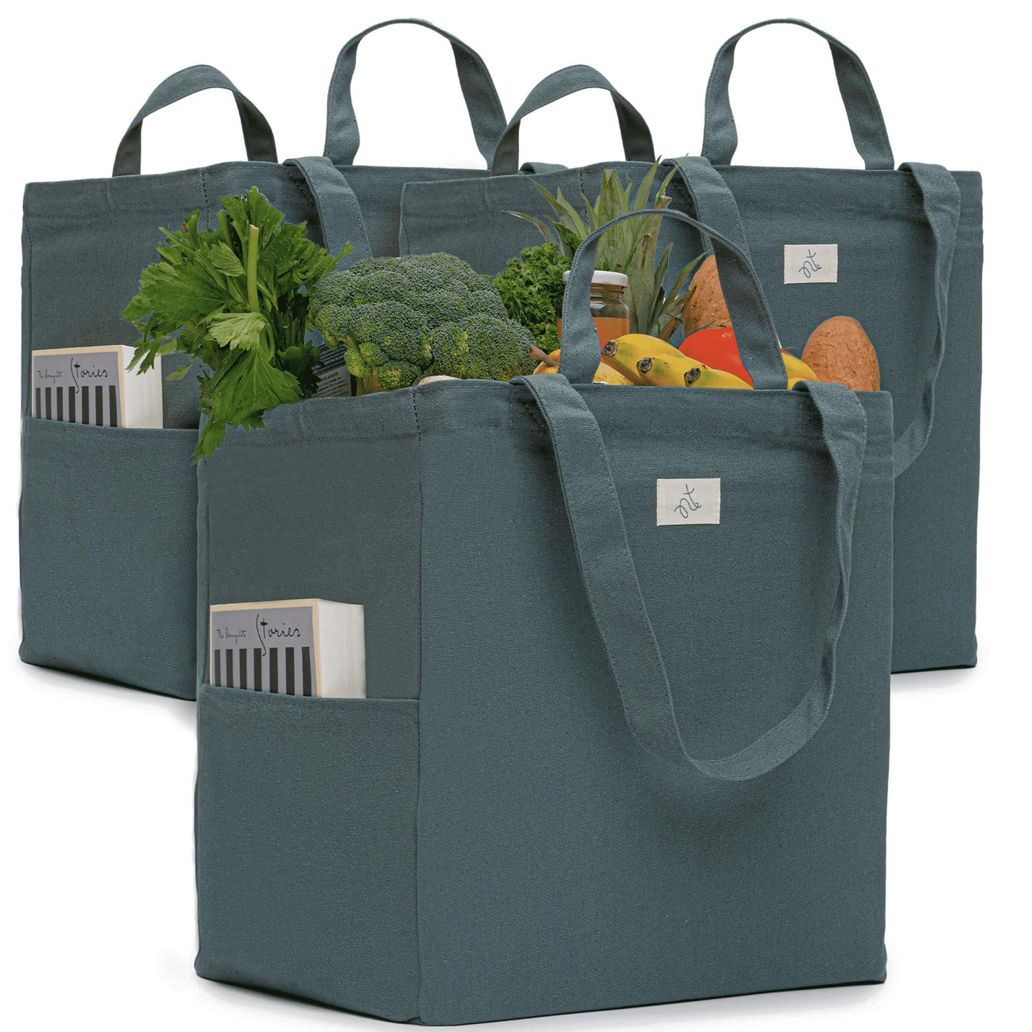 The Tribalist - Nook Theory: Reusable Canvas Grocery Tote Bag (15" x 15" x 10")