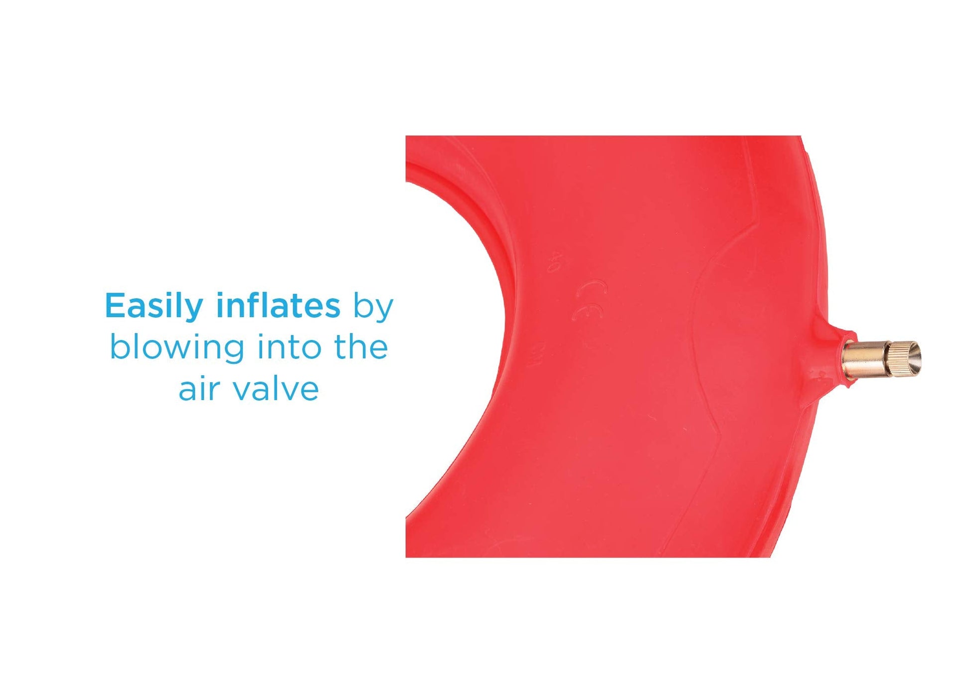 NOVA Inflatable Donut Cushion, Easy to Inflate & Deflate Seat Cushion, Durable Rubber and Easy to Clean, Red - The Tribalist