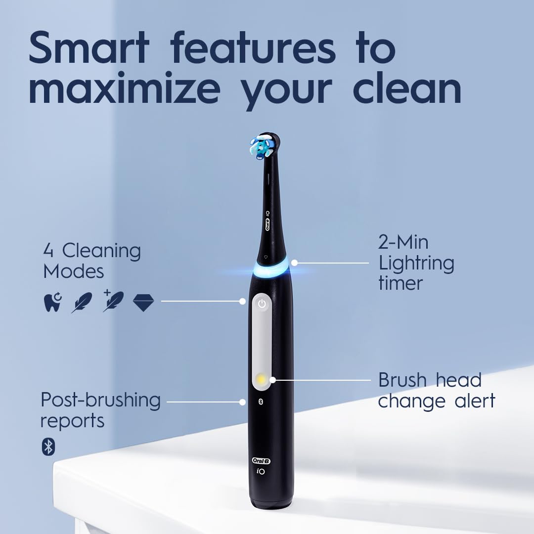 Oral-B: iO Series 4 Rechargeable Electric Toothbrush with Brush Head - The Tribalist