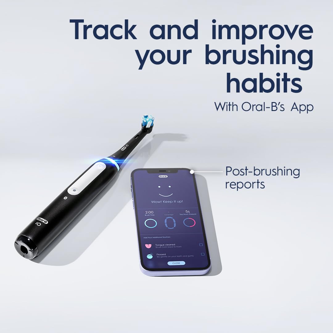 Oral-B: iO Series 4 Rechargeable Electric Toothbrush with Brush Head - The Tribalist