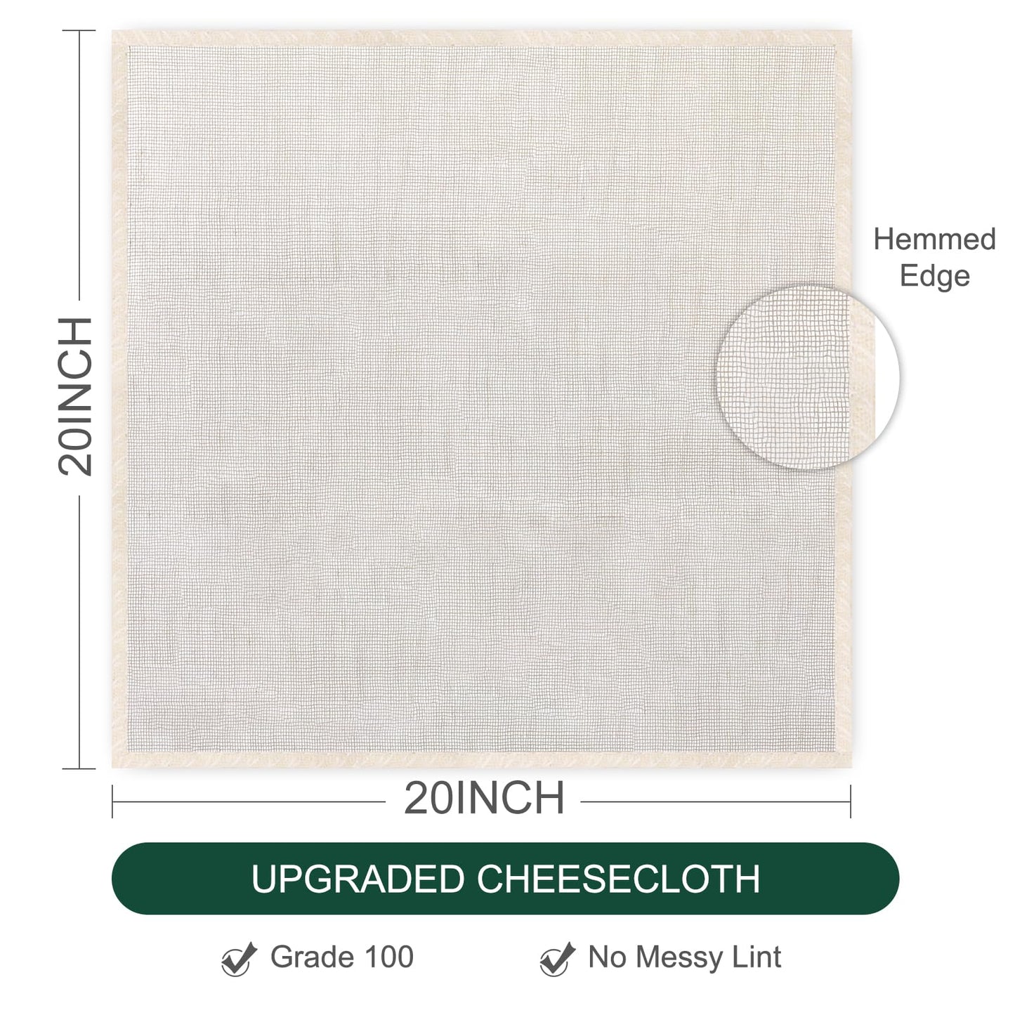 Paoeyrb: 100% Unbleached Pure Cotton Cheesecloth (Pack of 6) - The Tribalist