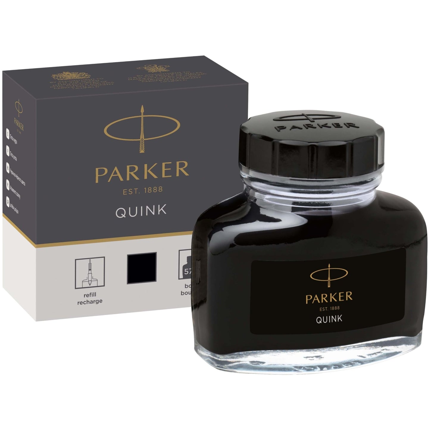 Parker: Quink Black Quick Drying Ink - The Tribalist