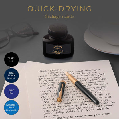 Parker: Quink Black Quick Drying Ink - The Tribalist