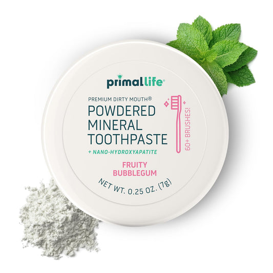 Primal Life Organics: Powdered Mineral Toothpaste, Fluoride - Free, Perfect For All Ages - The Tribalist