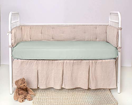 The Tribalist - PURE BAMBOO Crib Fitted Sheet (52"x28"x6") - Genuine 100% Organic Viscose Derived from Bamboo