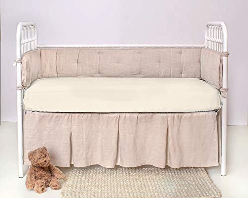 The Tribalist - PURE BAMBOO Crib Fitted Sheet (52"x28"x6") - Genuine 100% Organic Viscose Derived from Bamboo