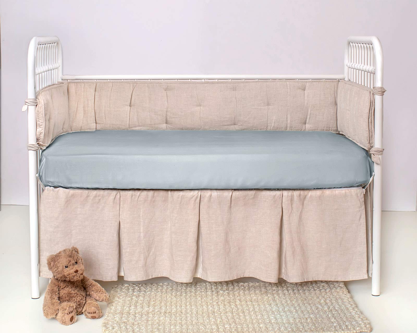 The Tribalist - PURE BAMBOO Crib Fitted Sheet (52"x28"x6") - Genuine 100% Organic Viscose Derived from Bamboo