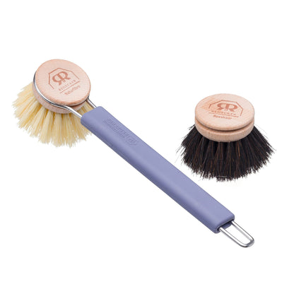 The Tribalist - Redecker: Dish Brush Bundle with Replaceable Tampico Fiber & Natural Horsehair Brush Head