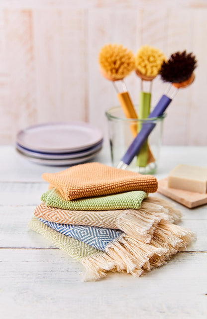 The Tribalist - Redecker: Dish Brush Bundle with Replaceable Tampico Fiber & Natural Horsehair Brush Head