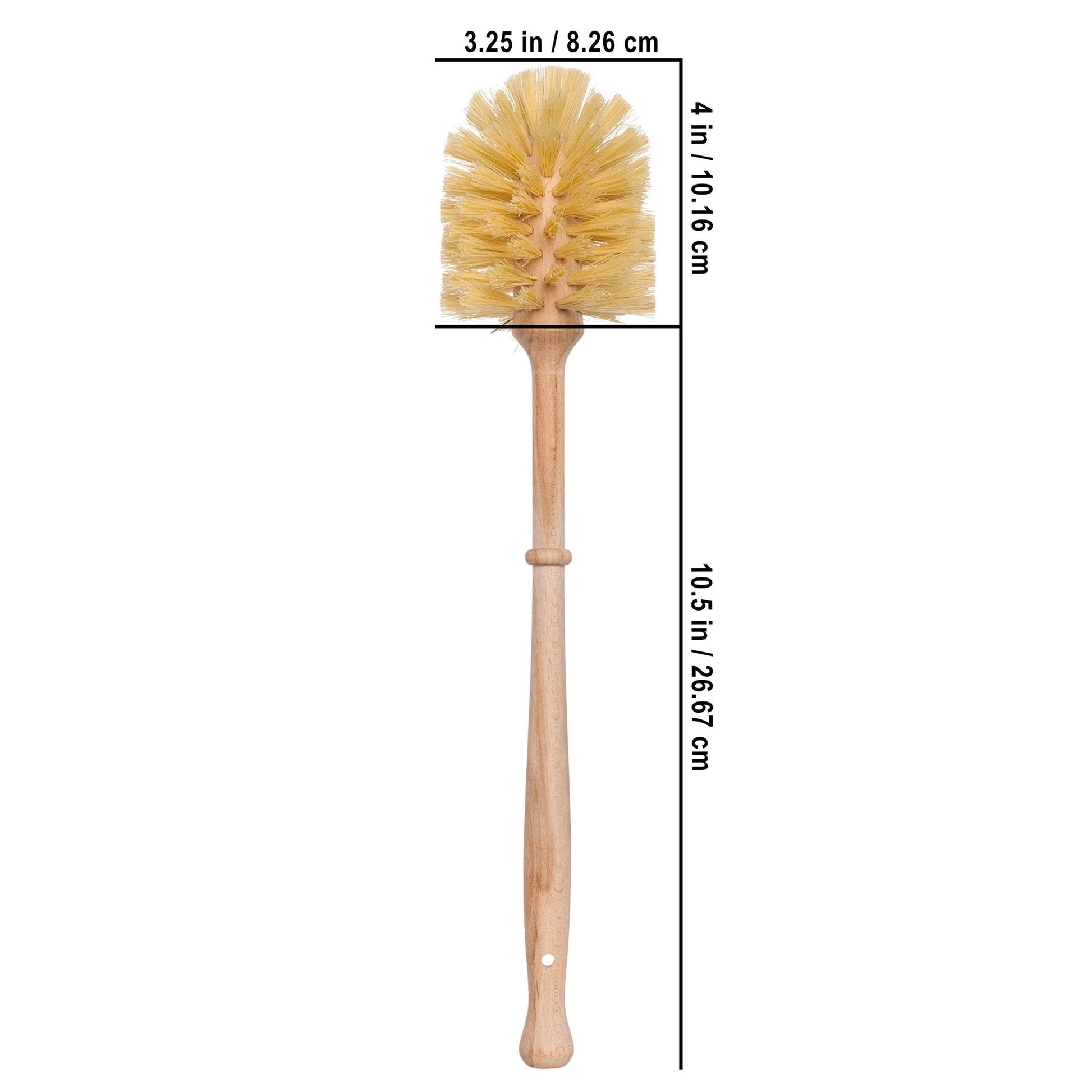 Redecker: Oiled Beechwood Toilet Brush Stand with Tampico Fiber Toilet Brush - The Tribalist