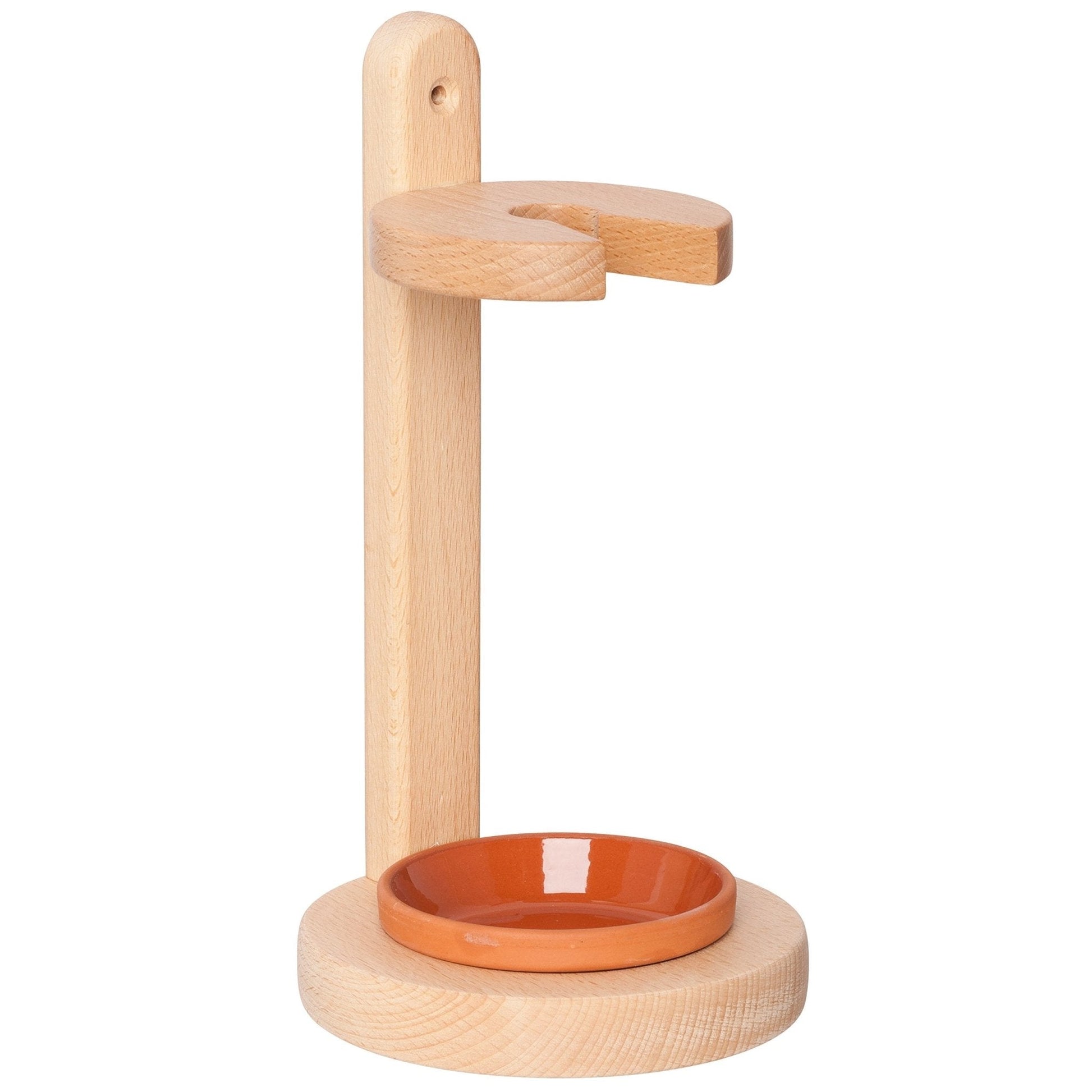 Redecker: Oiled Beechwood Toilet Brush Stand with Tampico Fiber Toilet Brush - The Tribalist