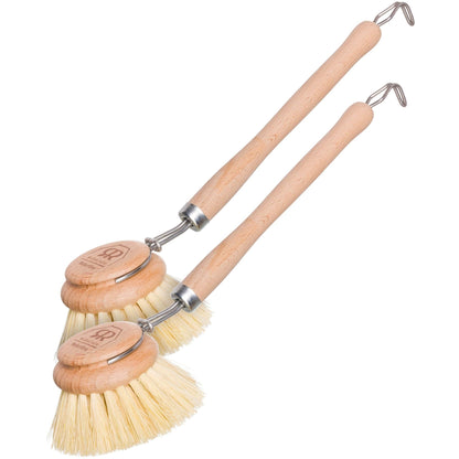 Redecker: Tampico Fiber Bristle All - Purpose Kitchen Dish Scrub Brush with Beechwood Handle - The Tribalist