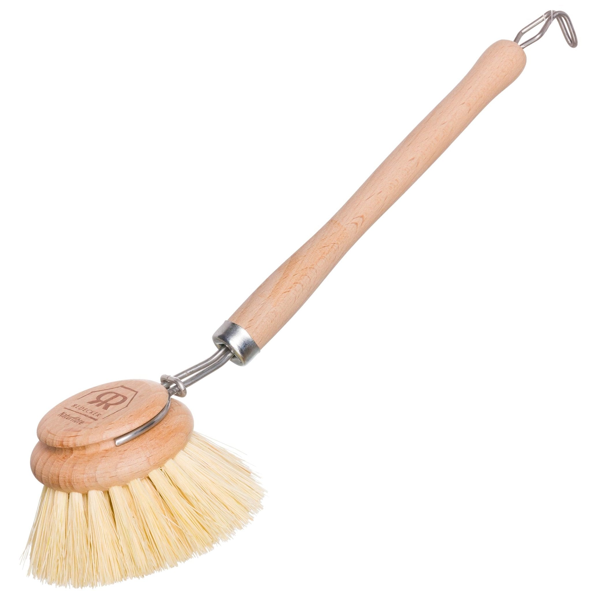 Redecker: Tampico Fiber Bristle All - Purpose Kitchen Dish Scrub Brush with Beechwood Handle - The Tribalist