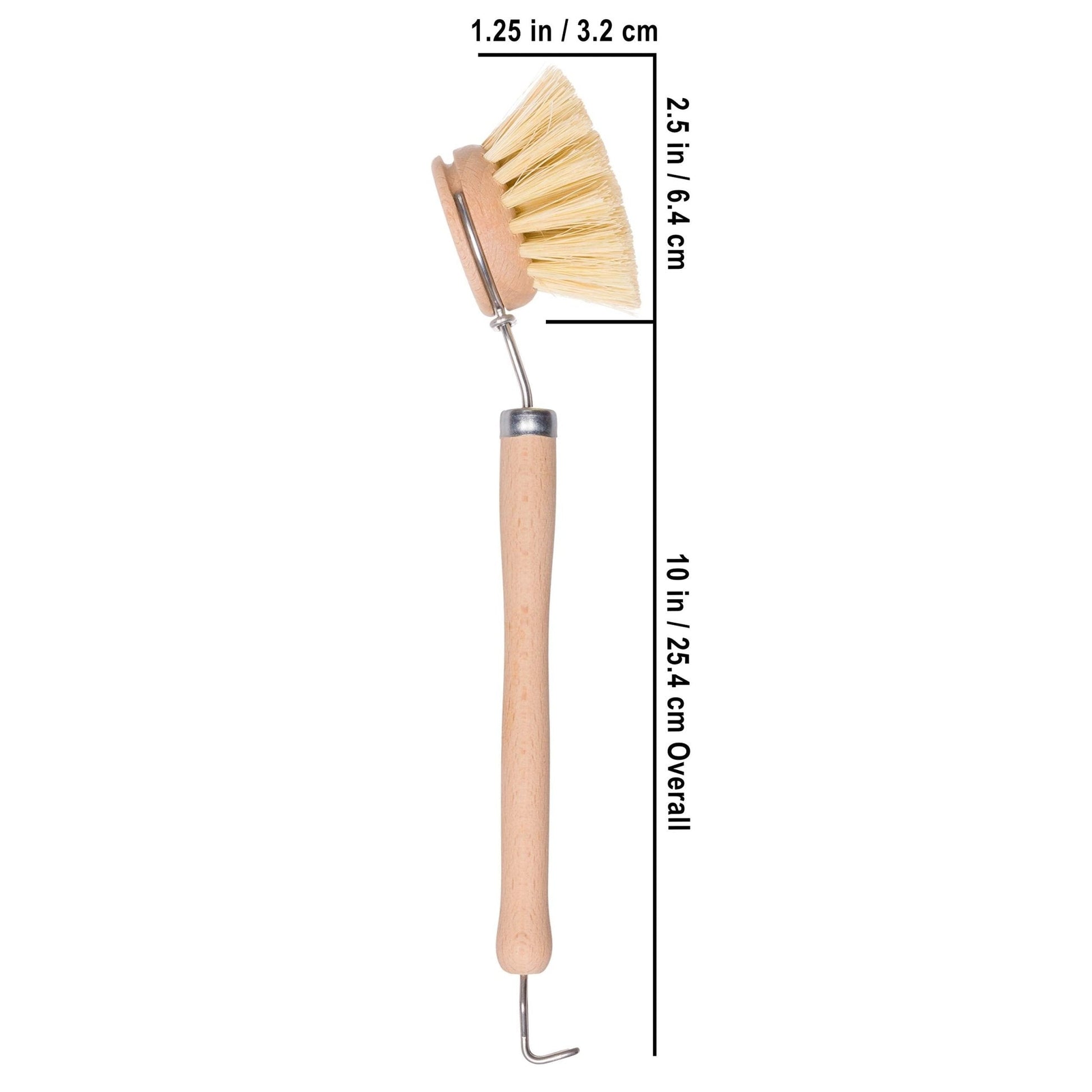 Redecker: Tampico Fiber Bristle All - Purpose Kitchen Dish Scrub Brush with Beechwood Handle - The Tribalist