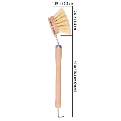 Redecker: Tampico Fiber Bristle All - Purpose Kitchen Dish Scrub Brush with Beechwood Handle - The Tribalist