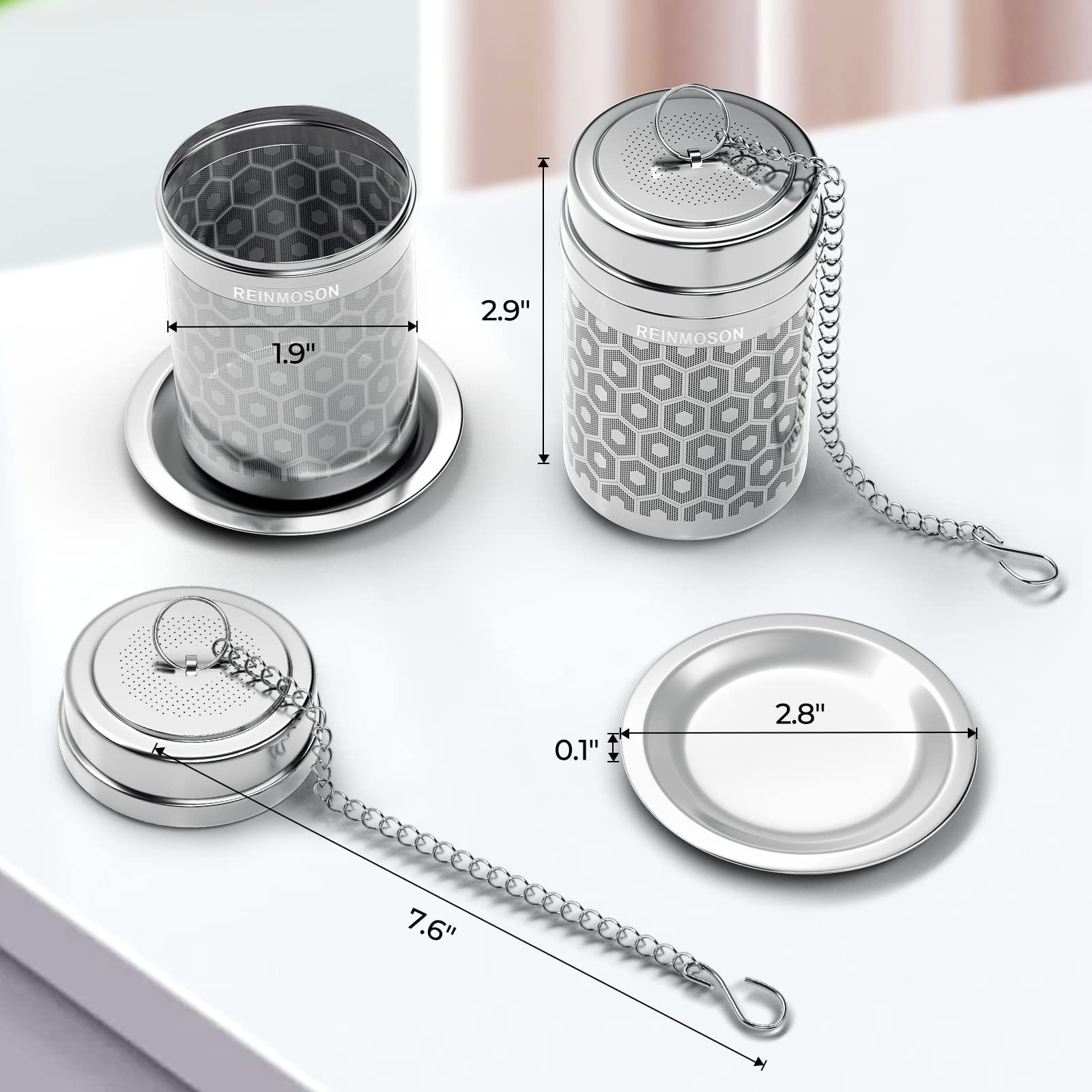 The Tribalist - Reinmoson: Extra Fine Mesh Tea Strainers Made of Stainless Steel