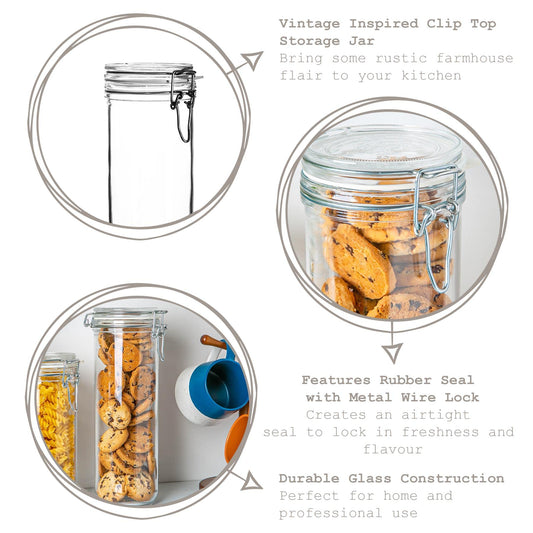 The Tribalist - Rocco Bormioli: Fido Glass Spaghetti Jar with Airtight Cap