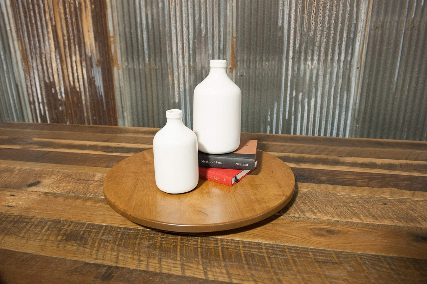 Rustic Red Door Co: Lazy Susan Wooden - The Tribalist