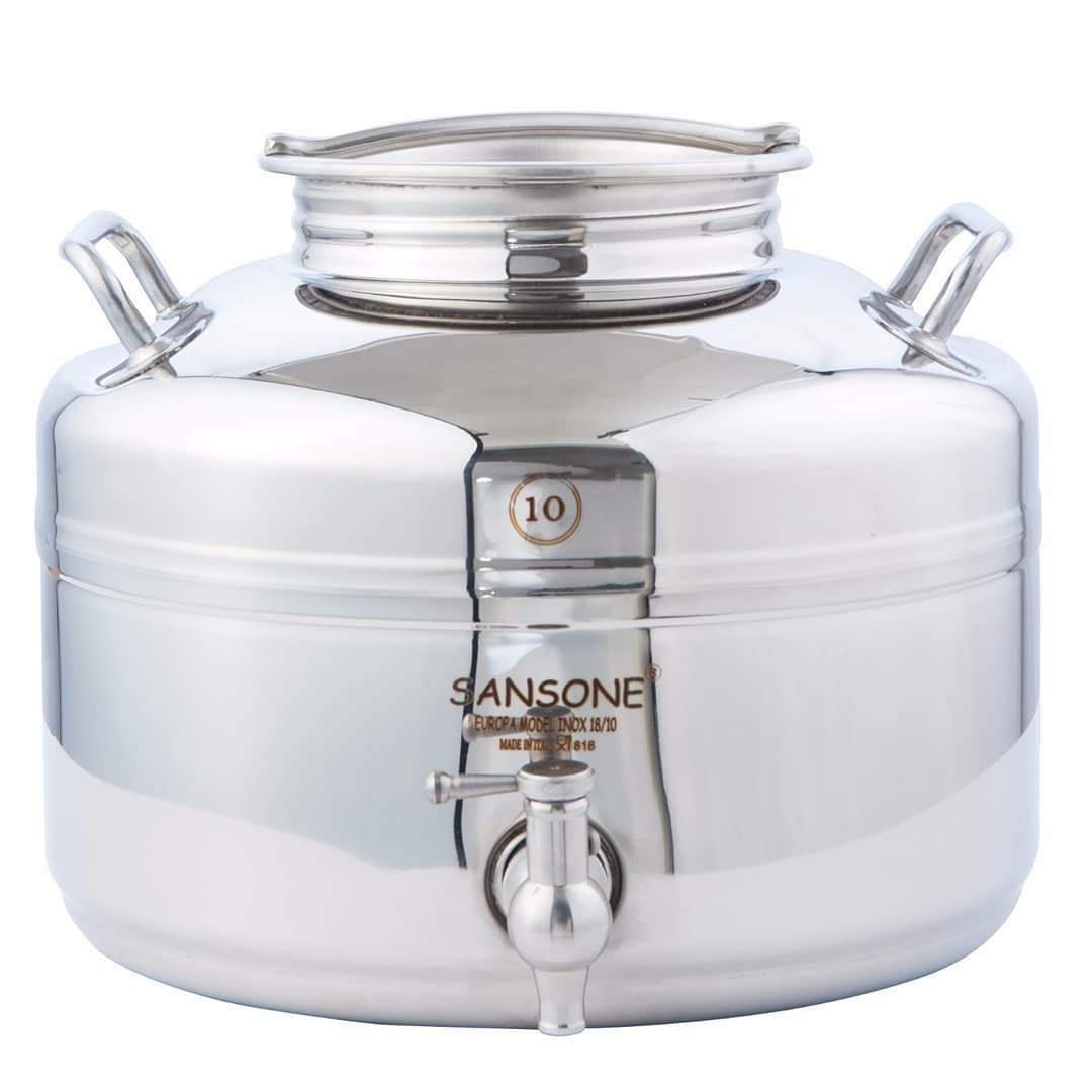 Sansone: Steel Water Dispenser, Silver - The Tribalist