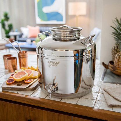 Sansone: Steel Water Dispenser, Silver - The Tribalist