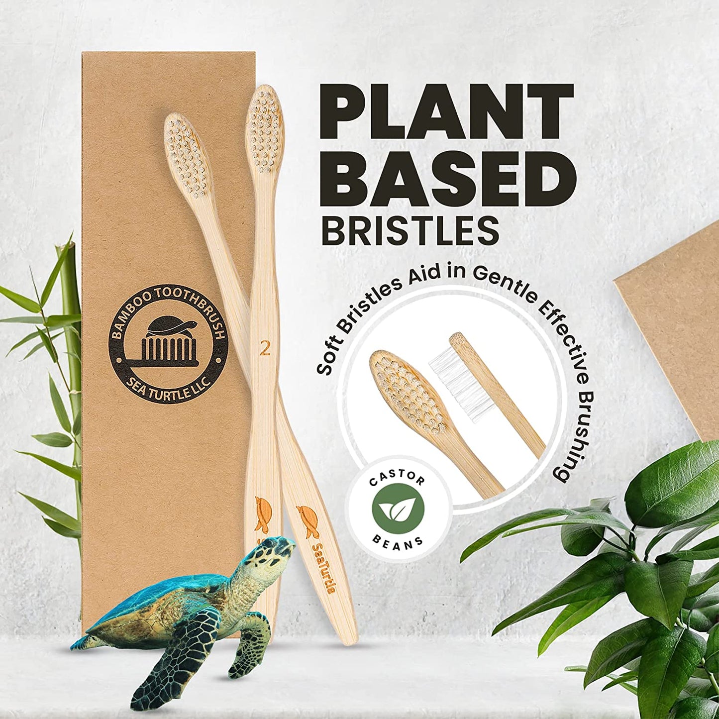 The Tribalist - Bamboo Toothbrushes | Eco-Friendly Dental Oceanic Sea Turtles